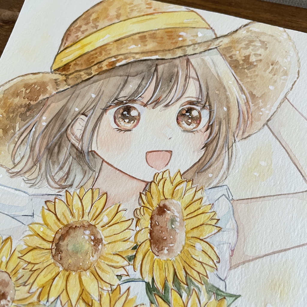 キラキラひまわり|フレームレス原画