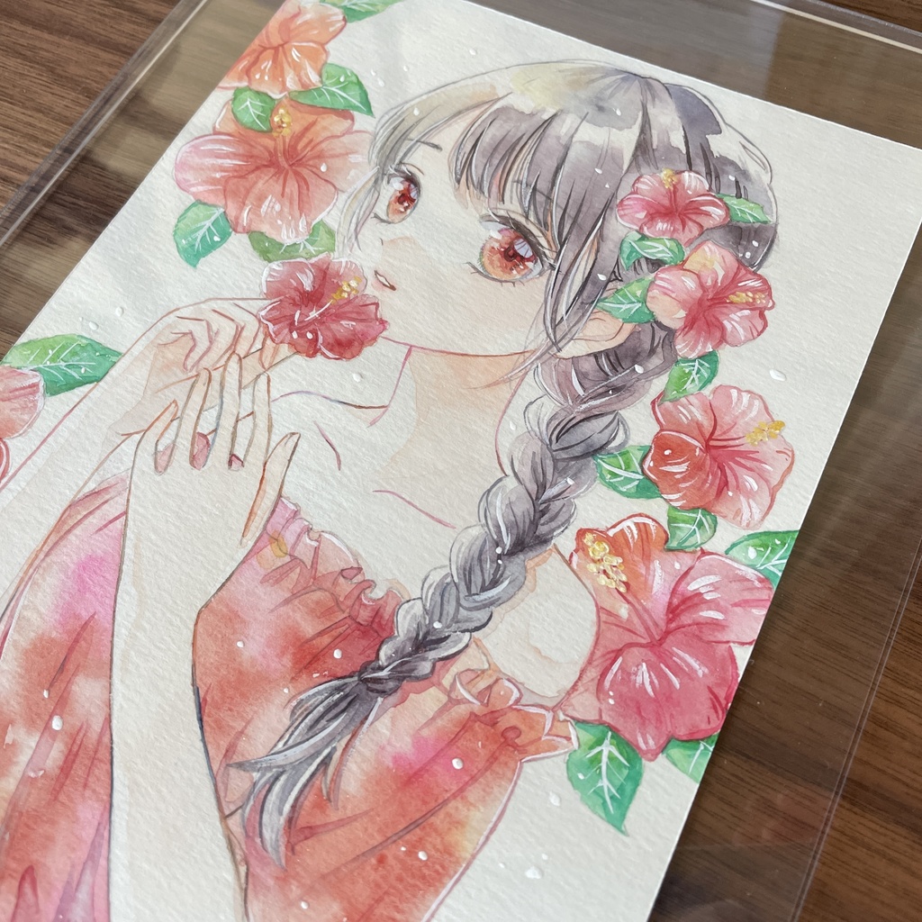 赤い誘惑|フレームレス原画