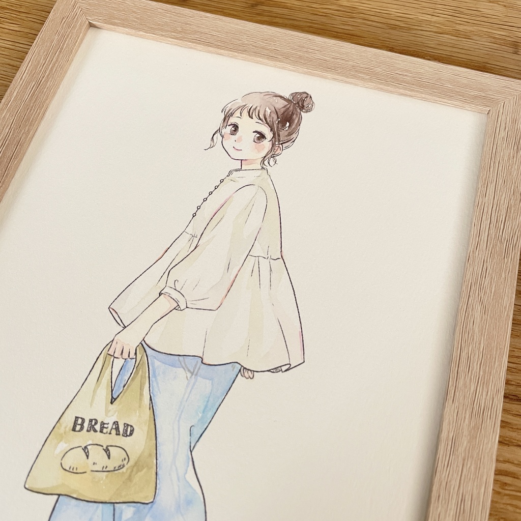 A5サイズ原画|春の足音