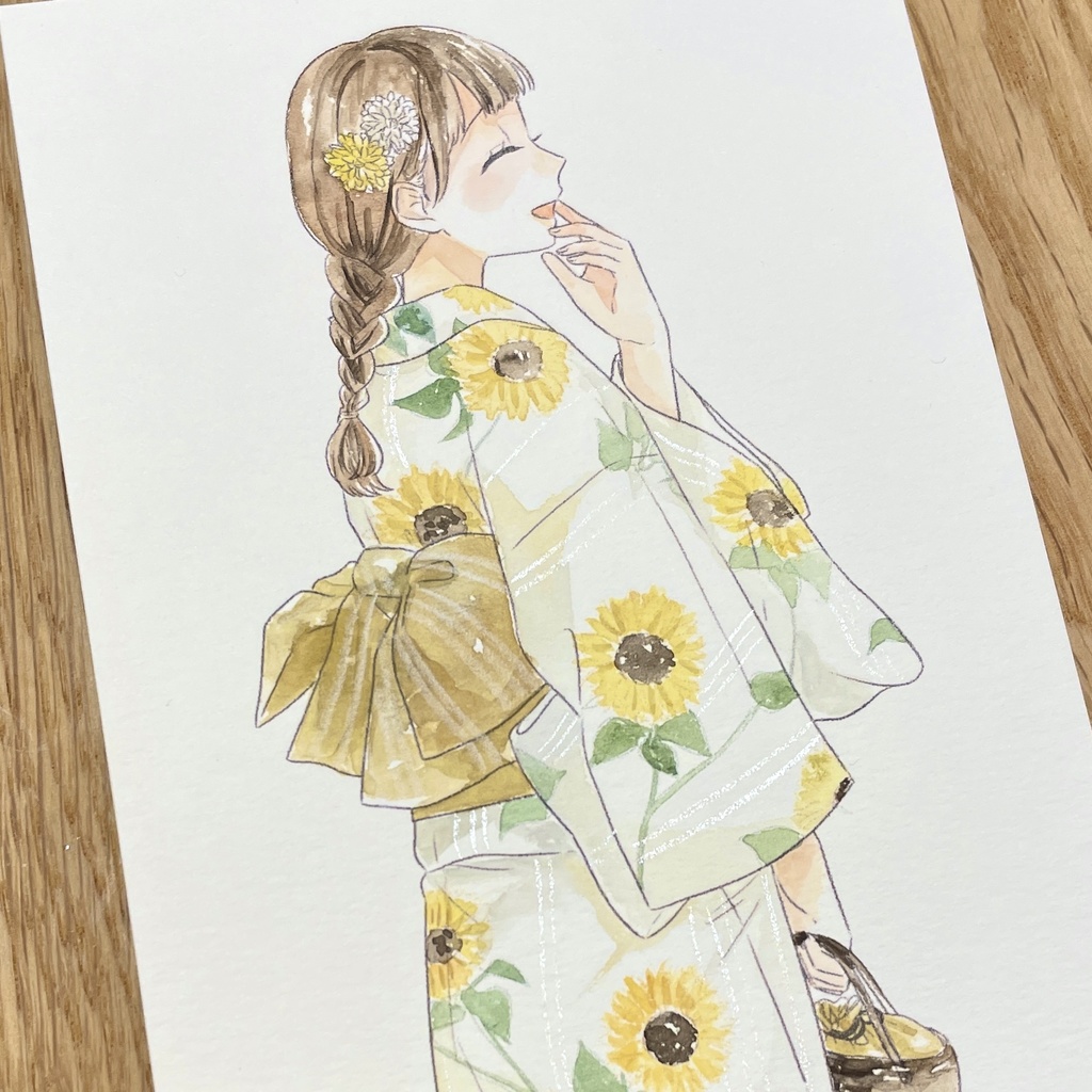 インチサイズ額装原画|笑う声