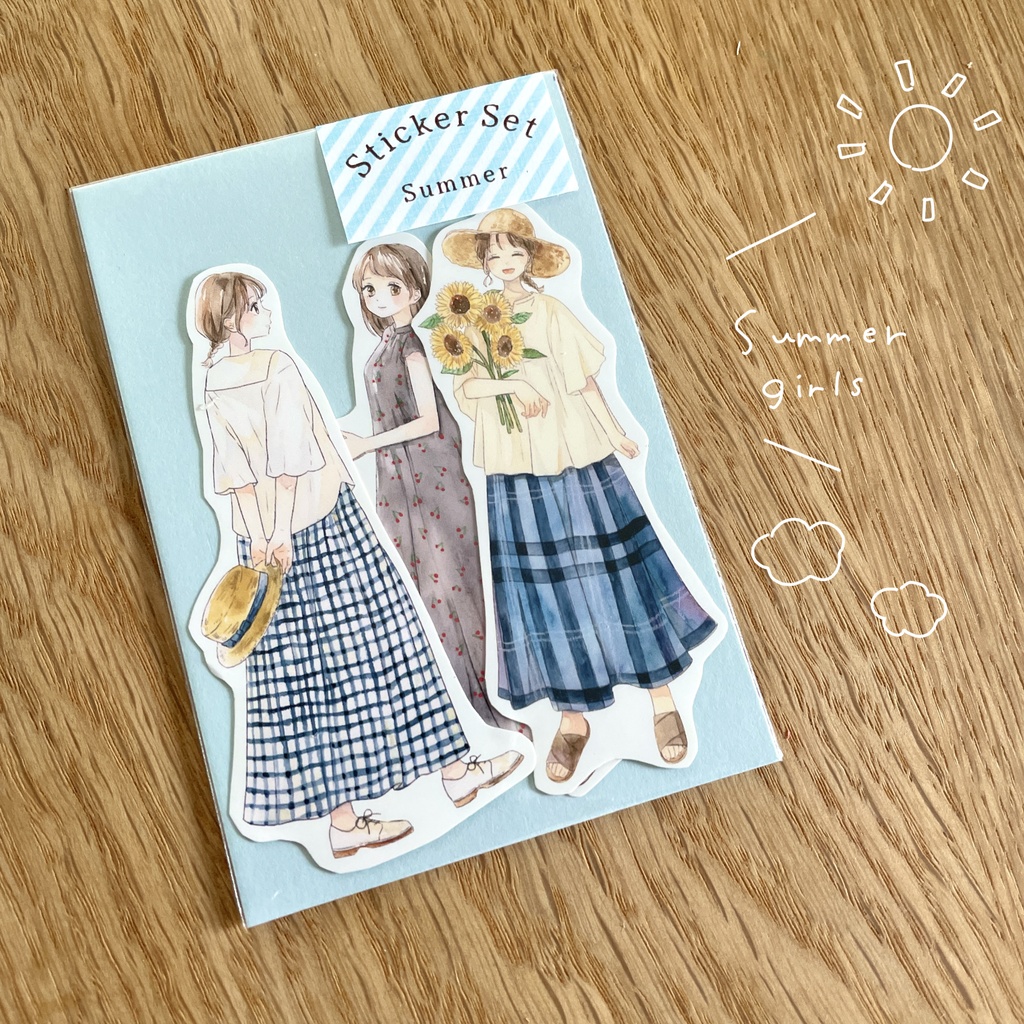 シールセット|Summer girls