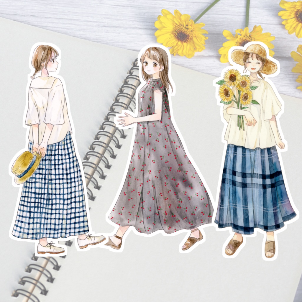 シールセット｜Summer girls