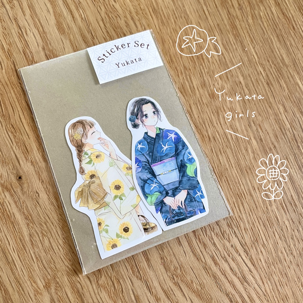シールセット|浴衣