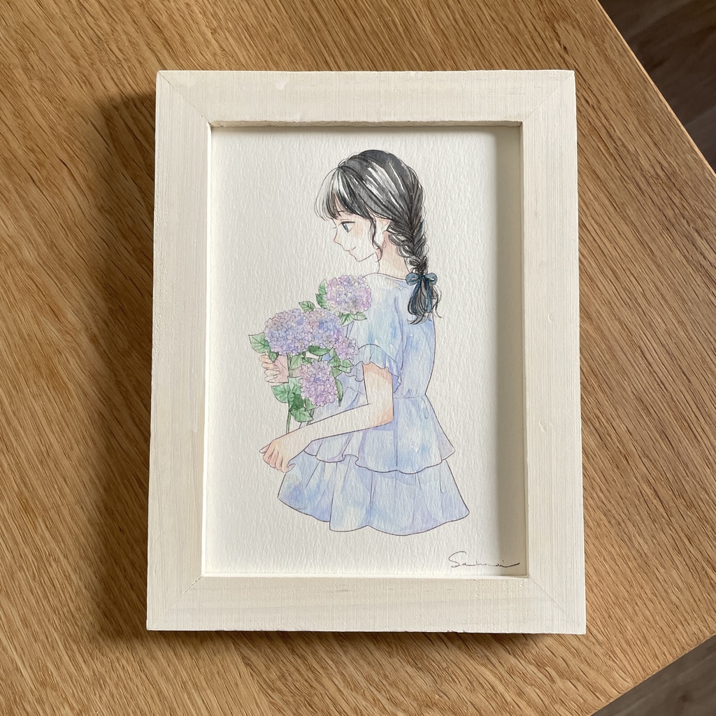 2Lサイズ原画｜梅雨の楽しみ