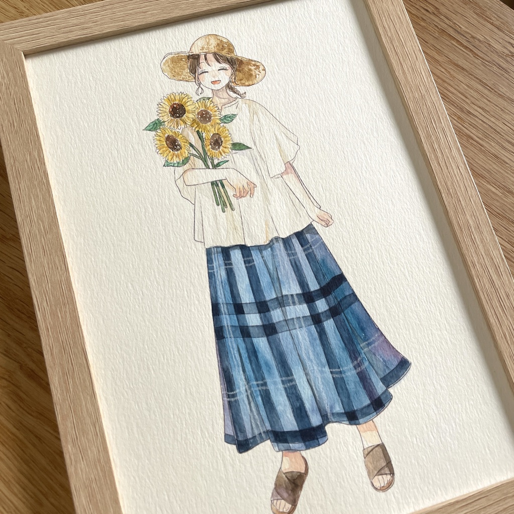 A5サイズ原画|Sunflower