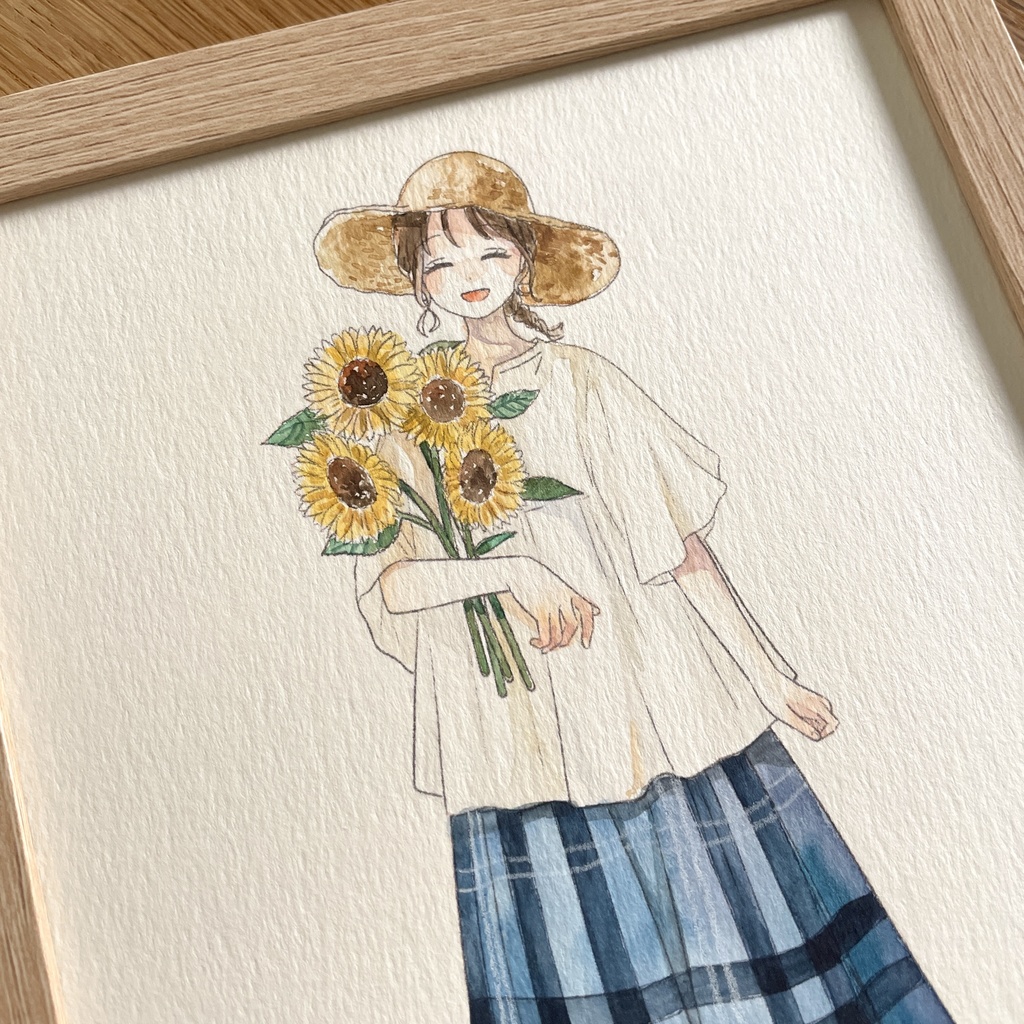 A5サイズ原画|Sunflower