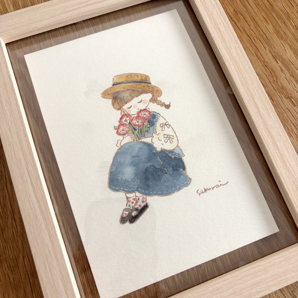 原画作品|アネモネと女の子