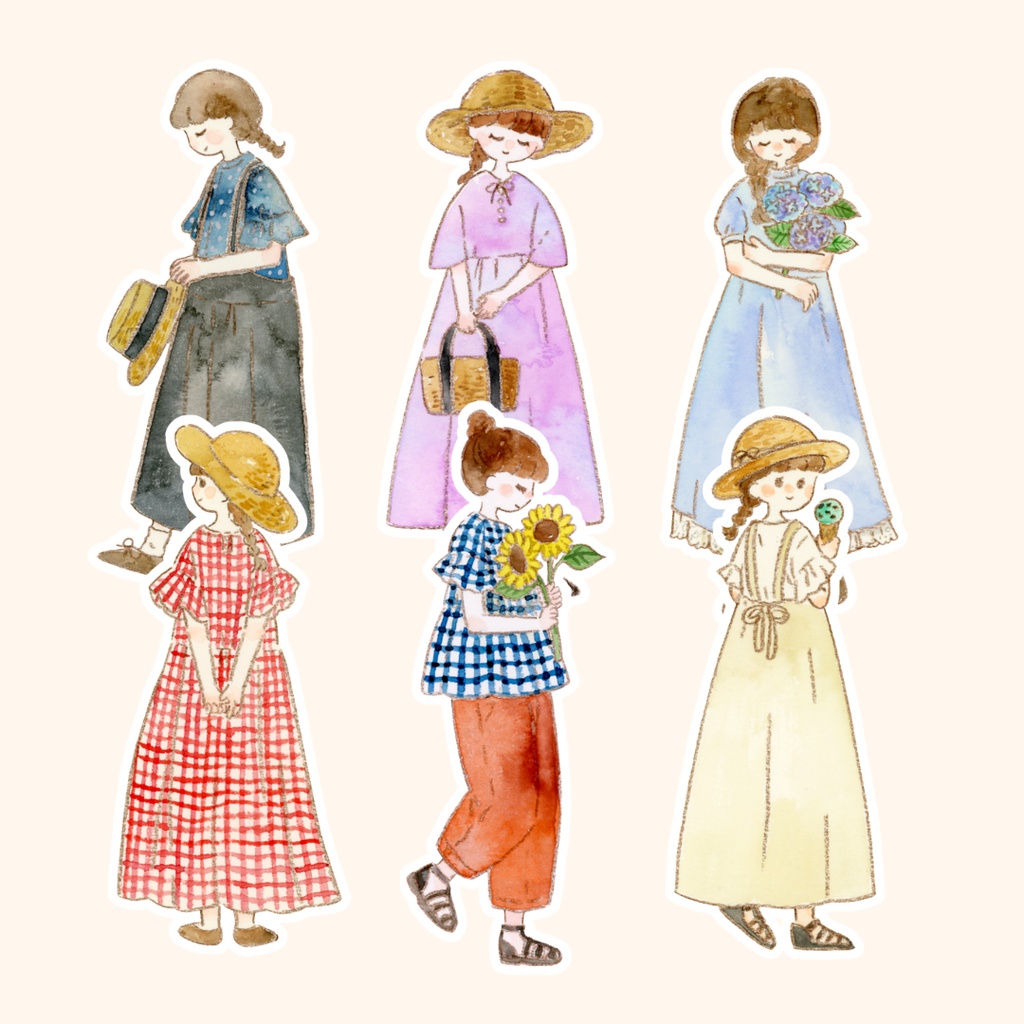シールセット｜Summer girls