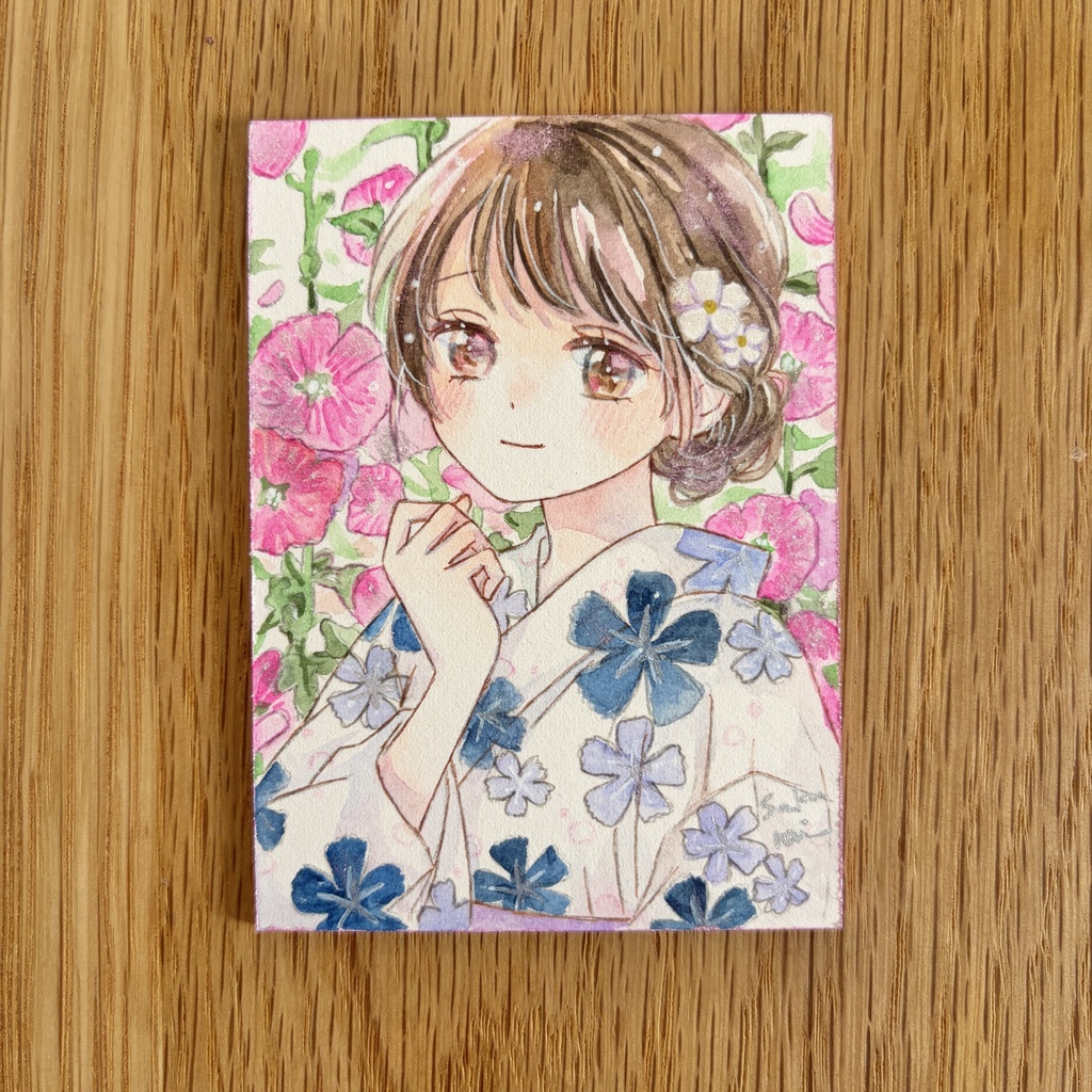 【8/8(土)19:00~販売開始】ATC原画|立葵