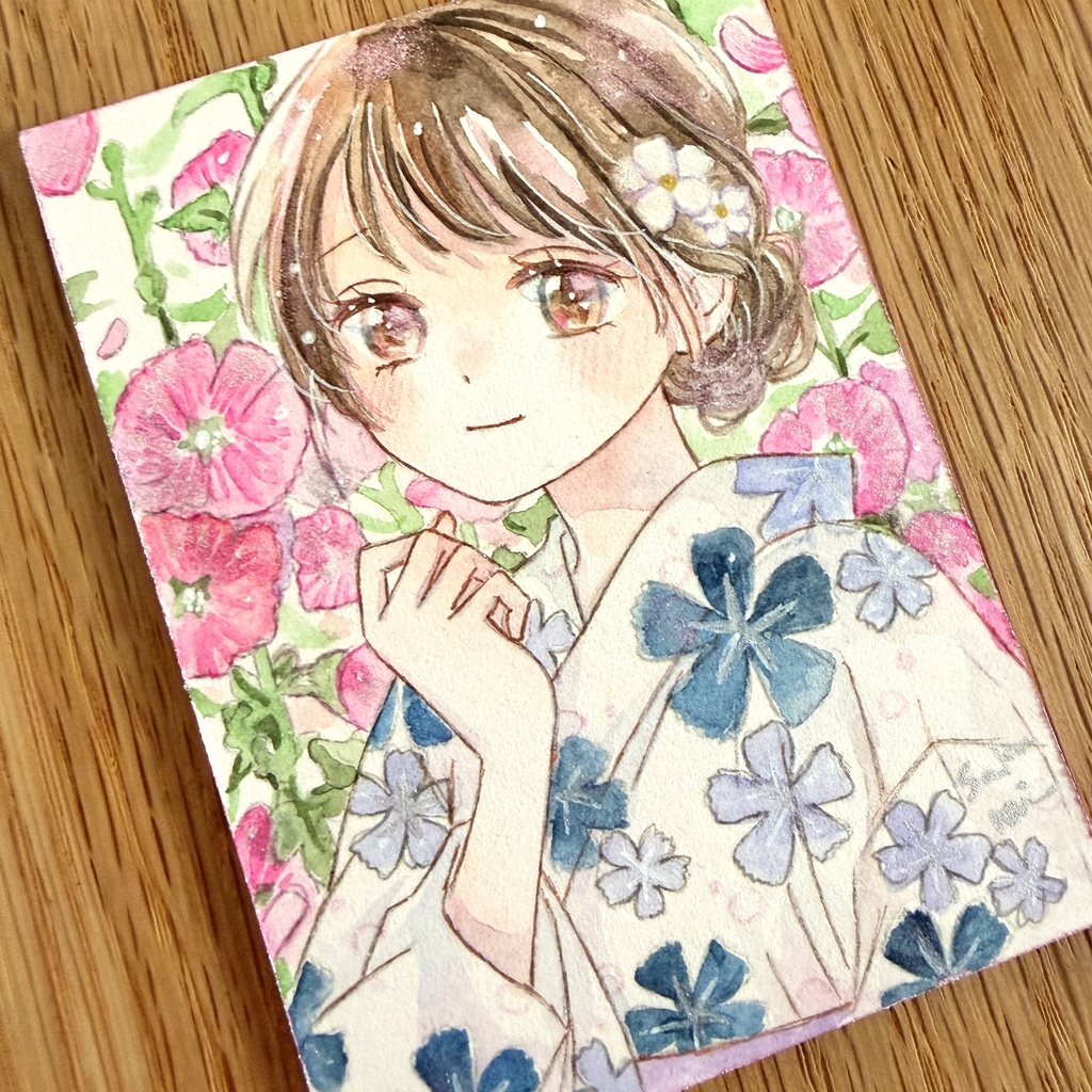 【8/8(土)19:00~販売開始】ATC原画|立葵