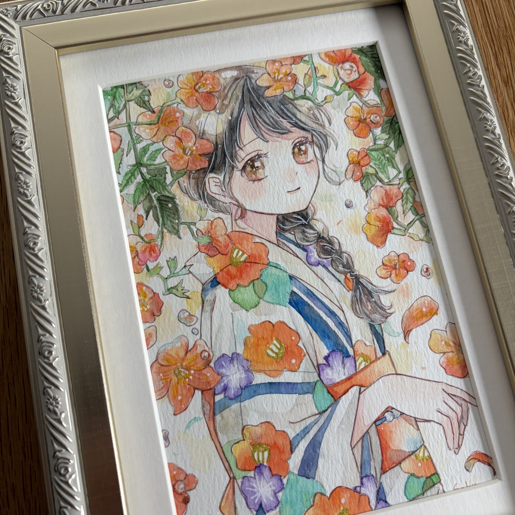 【9/11(金)20:00~販売開始】額装原画作品|凌霄花