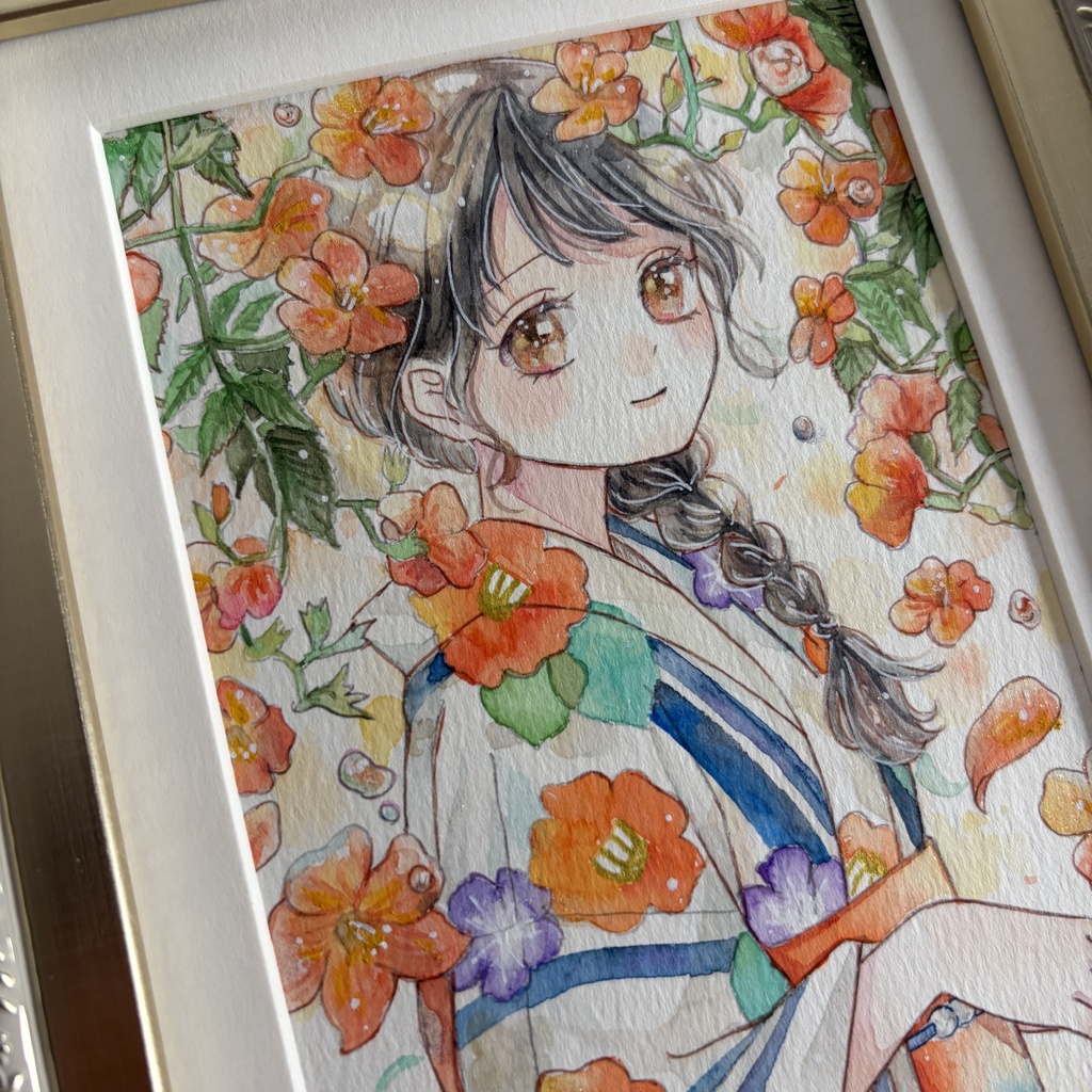 【9/11(金)20:00~販売開始】額装原画作品|凌霄花