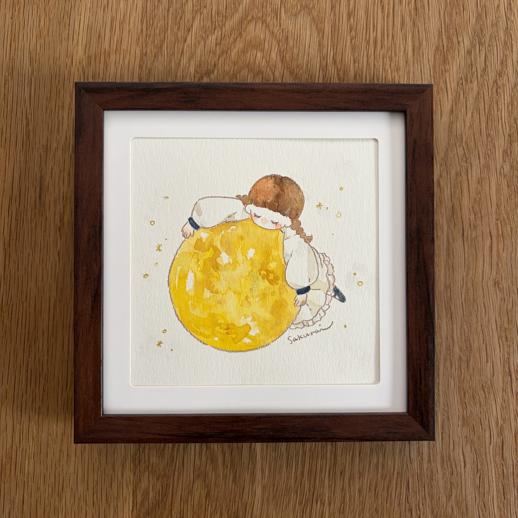 【10/9（金）20：00～販売開始】額装原画作品｜まぁるく、生きよ。