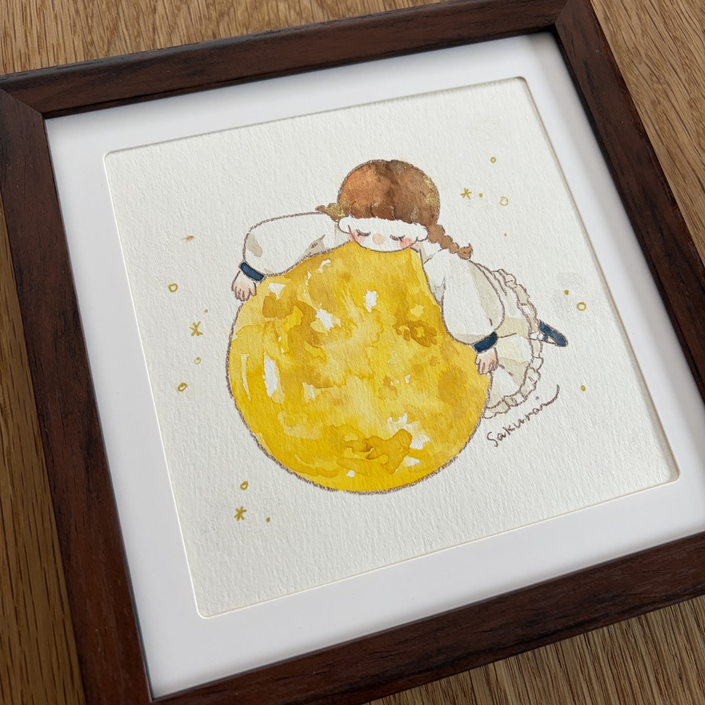 【10/9(金)20:00~販売開始】額装原画作品|まぁるく、生きよ。