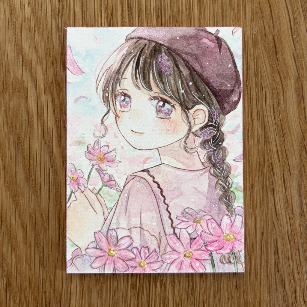 【10/9（金）20：00～販売開始】ATC作品｜秋の桜に誘われて