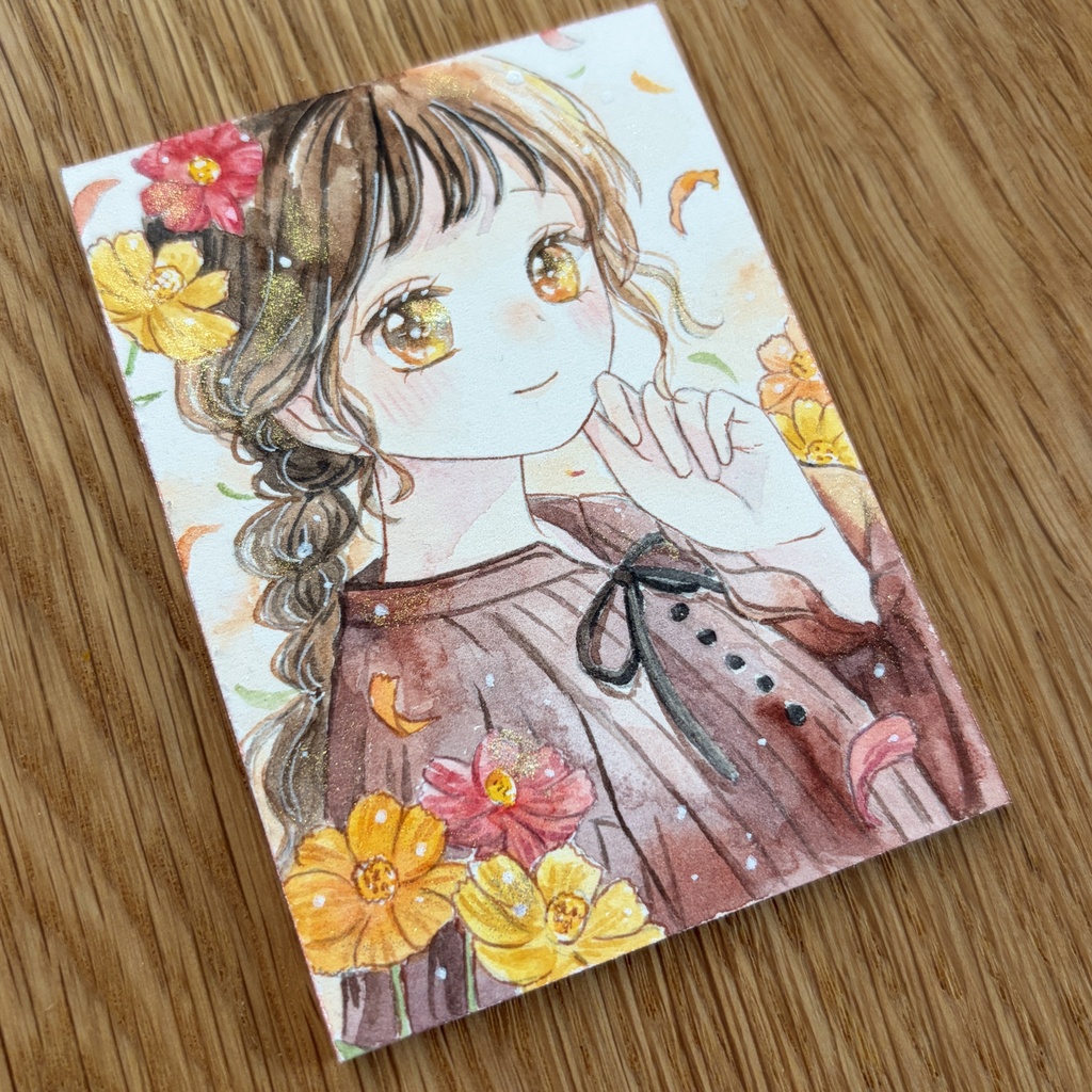 【10/9(金)20:00~販売開始】ATC作品|花咲く秋
