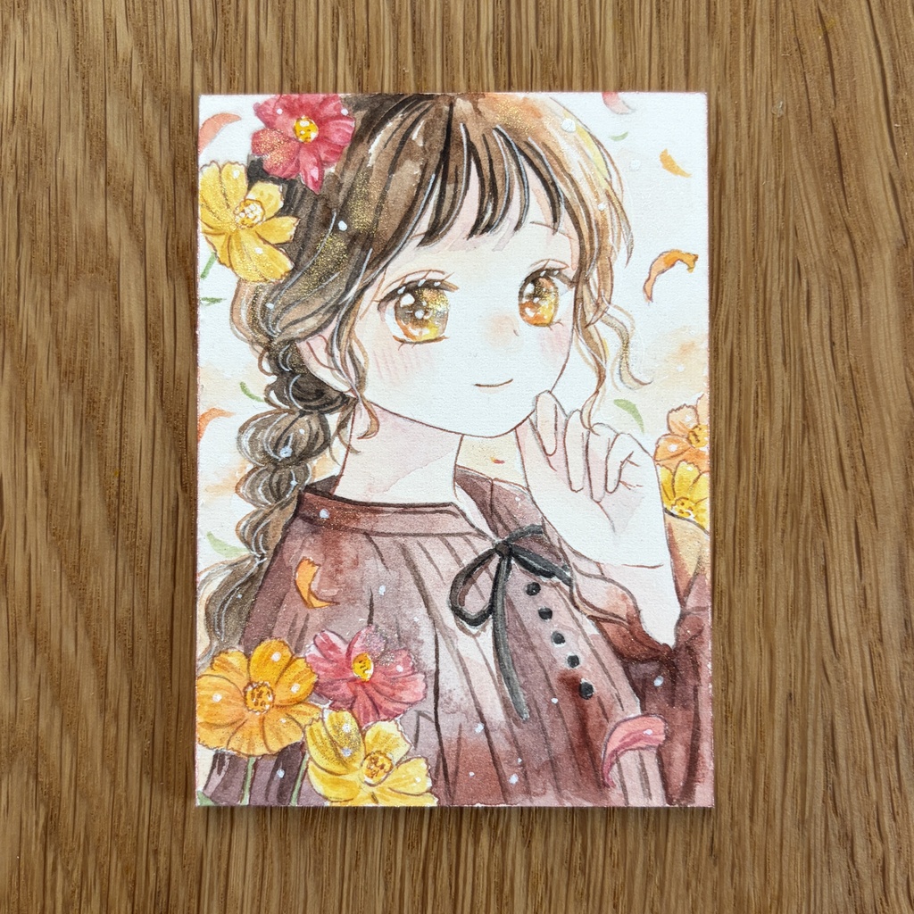 【10/9（金）20：00～販売開始】ATC作品｜花咲く秋