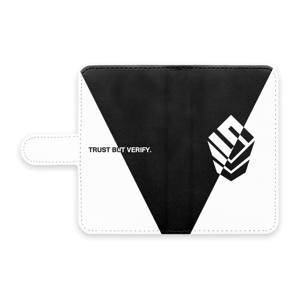 TRUST BUT VERIFY. 手帳型Androidケース【Note book type android case】