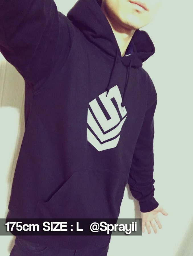 ベーシックロゴパーカー ブラック【Basic Logo Hoodie Black】