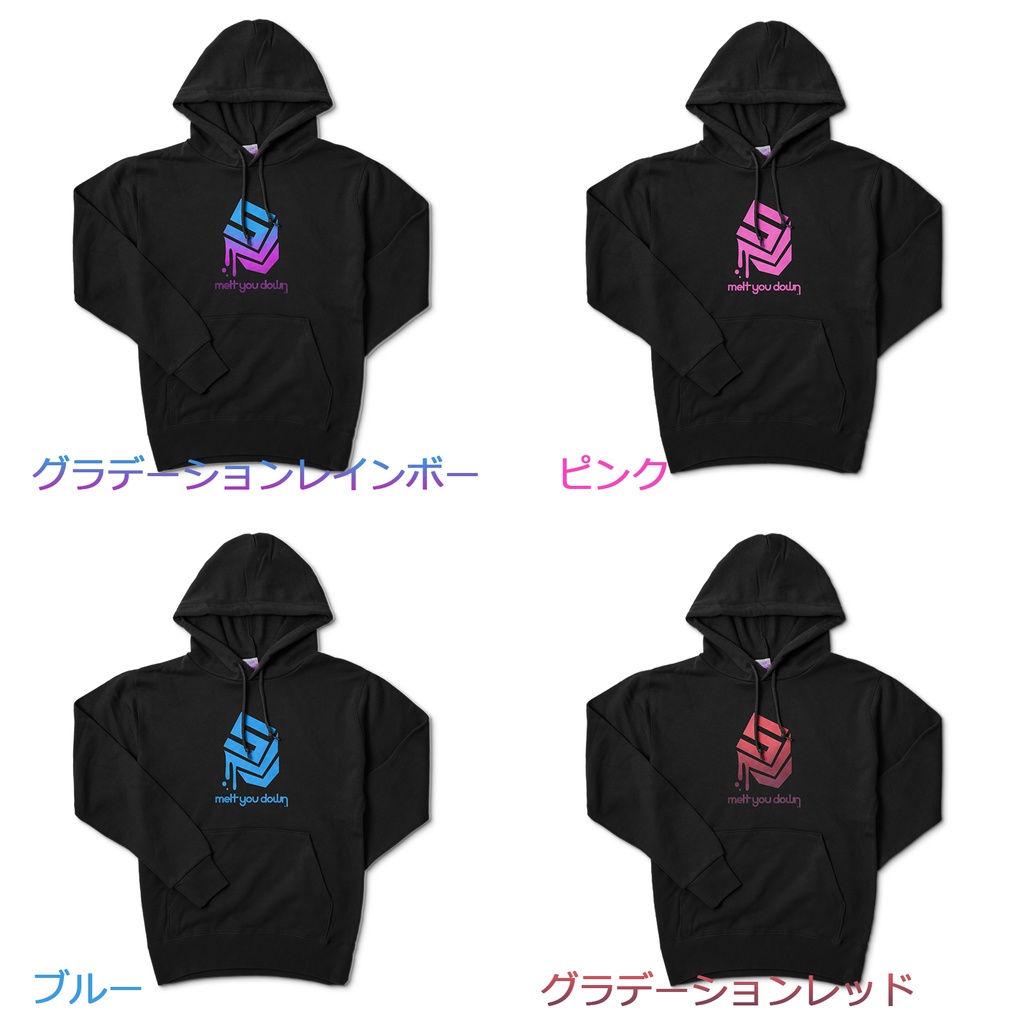 Melt You Down パーカー ブラック【Melt You Down Hoodie Black】