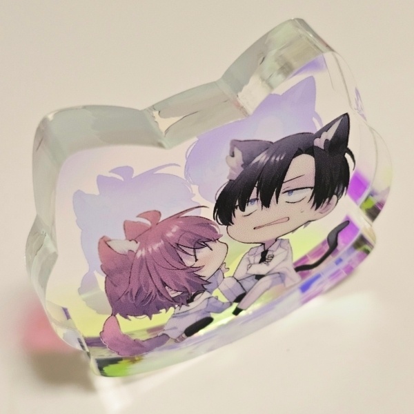【1st anniversary】ゆらゆら🐈⬛ミニアクリルブロック【そうま×さつき】