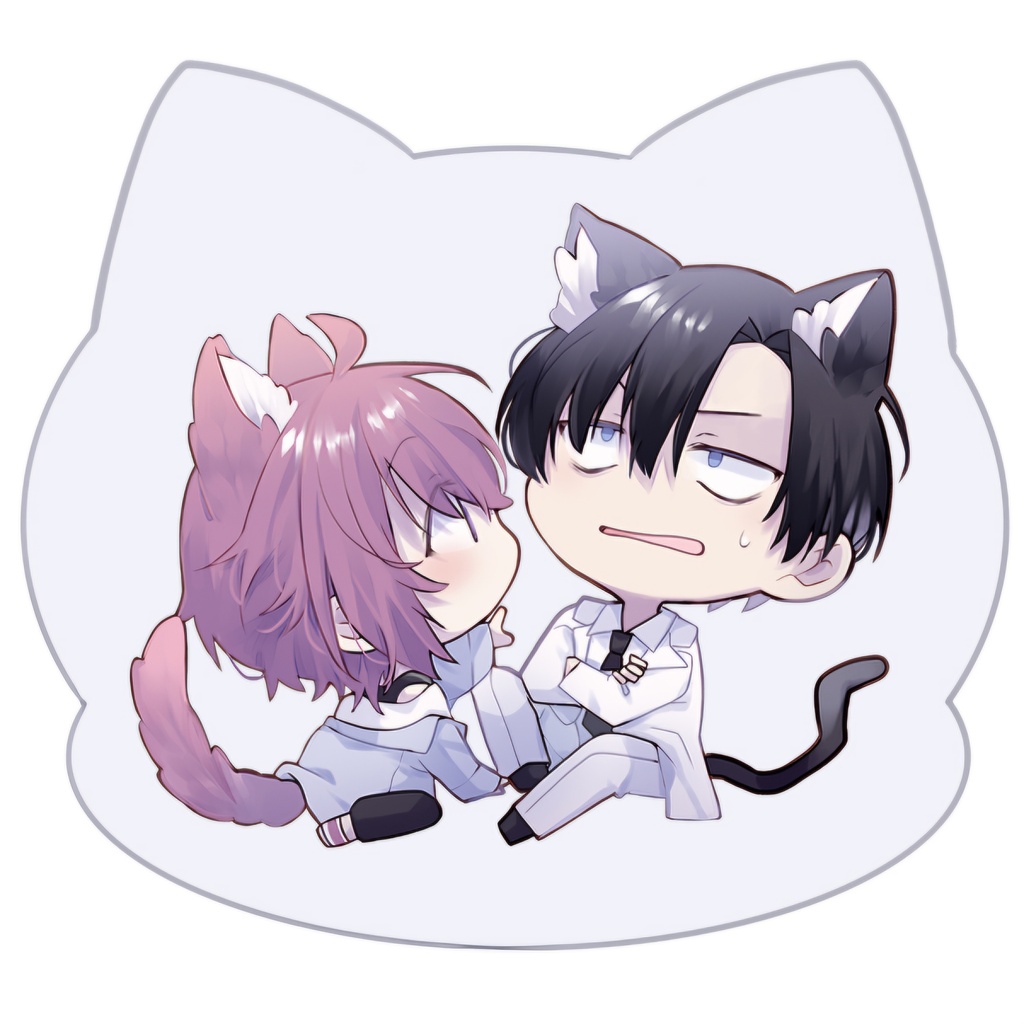 【1st anniversary】ゆらゆら🐈‍⬛ミニアクリルブロック【そうま×さつき】