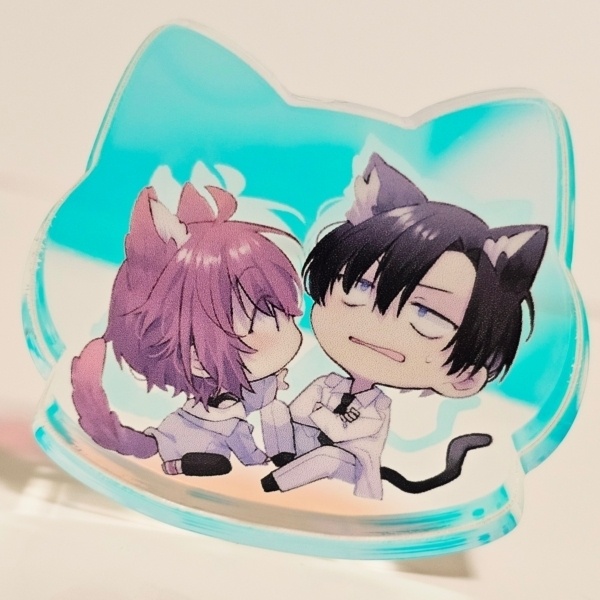【1st anniversary】ゆらゆら🐈⬛ミニアクリルブロック【そうま×さつき】