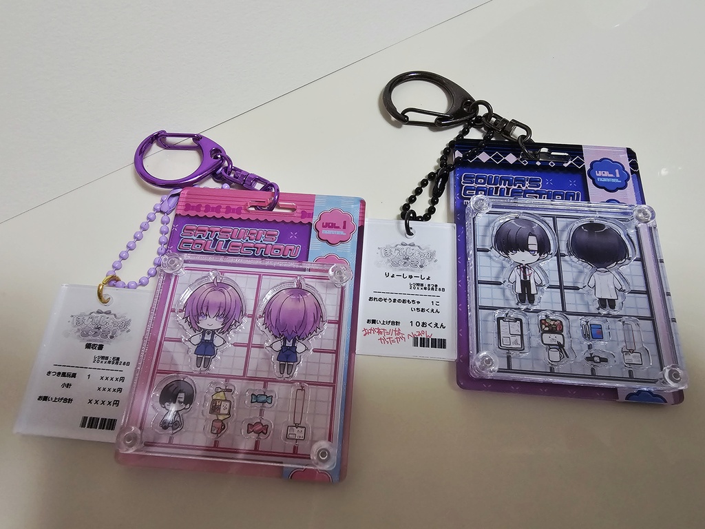 【1st anniversary】パッケージ風アクキー(全2種)【研究所仕様】