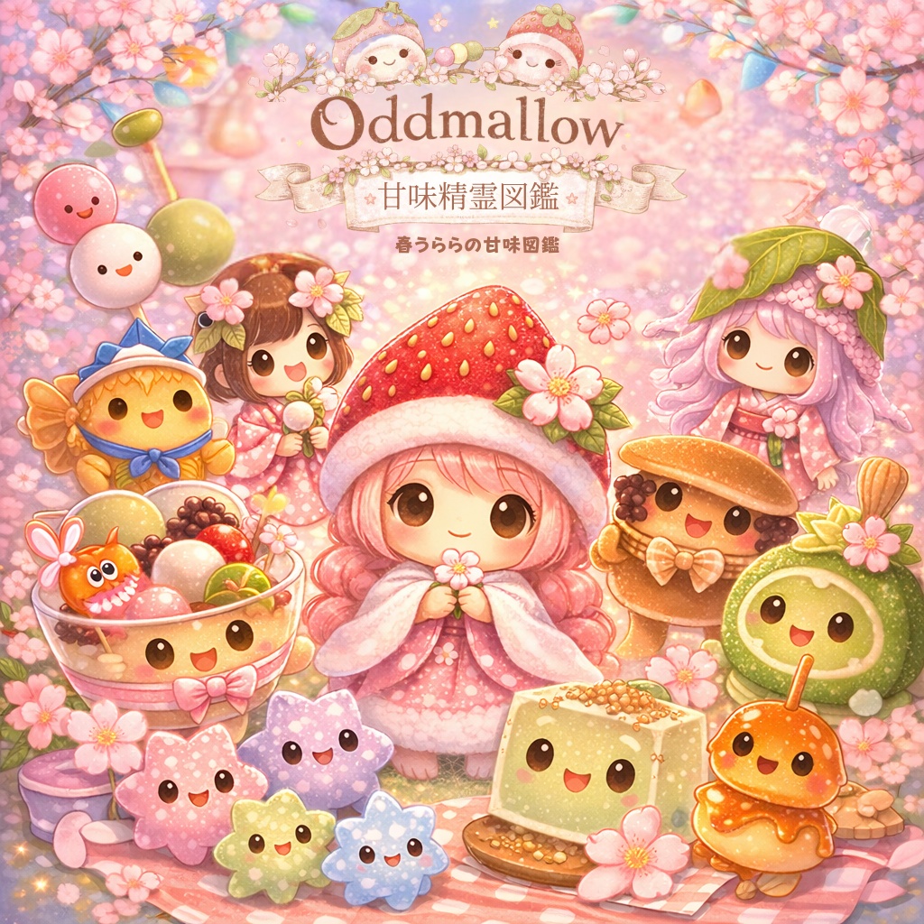 Oddmallow 甘味精霊図鑑｜春うららの甘味図鑑【10体セット】