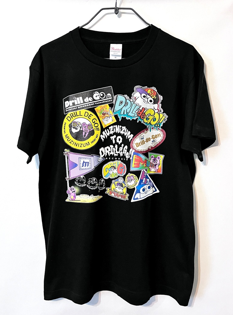 ロゴ詰め合わせTシャツ(ブラック)