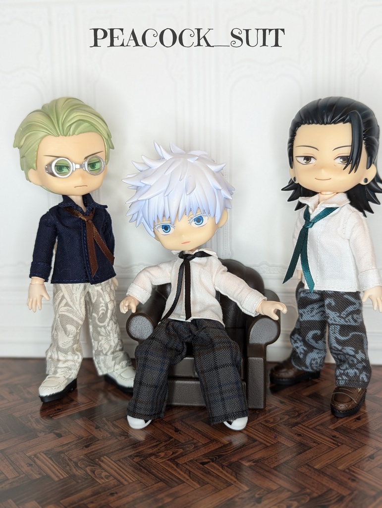 【受注制作】オビツ11　柄ワイドパンツ【送料込】