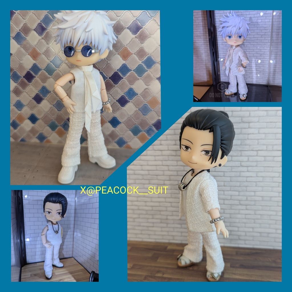 【受注制作】オビツ11  ロングスカーフ付セットアップ