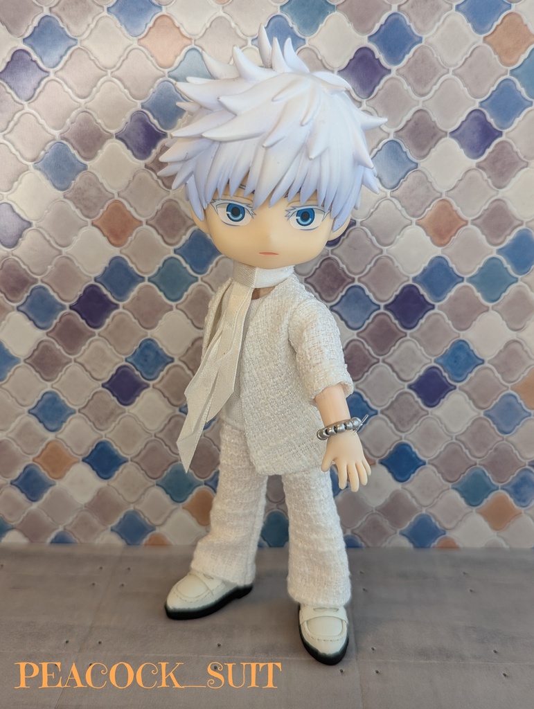 【受注制作】オビツ11  ロングスカーフ付セットアップ