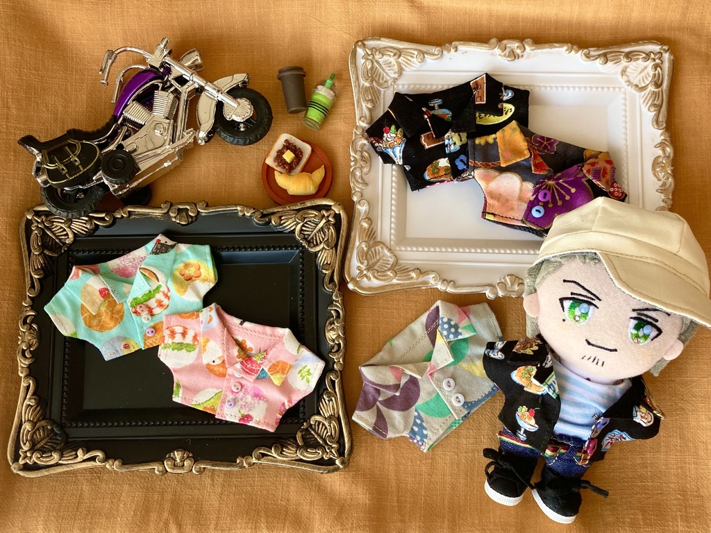 12cmぬい用開襟シャツ