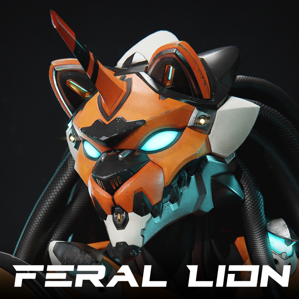 |3Dモデル|3D Model| Feral Unit: Lion