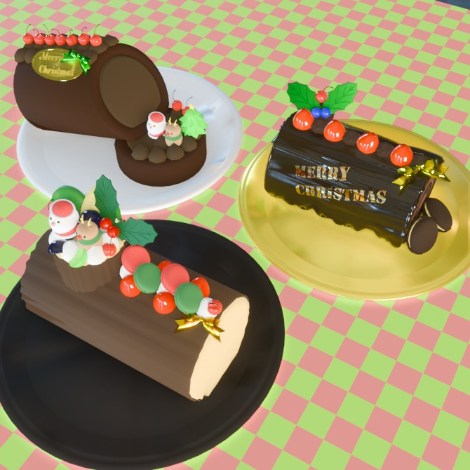 クリスマスケーキ ブッシュ・ド・ノエル 3種