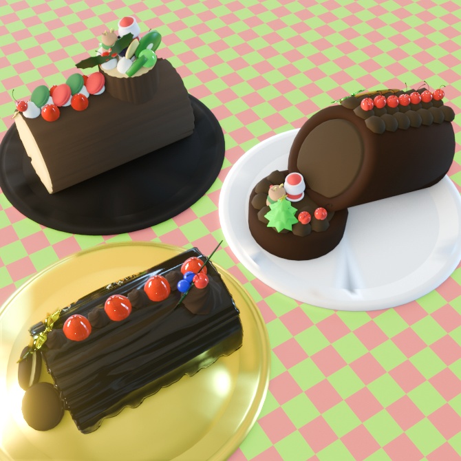 クリスマスケーキ ブッシュ・ド・ノエル 3種