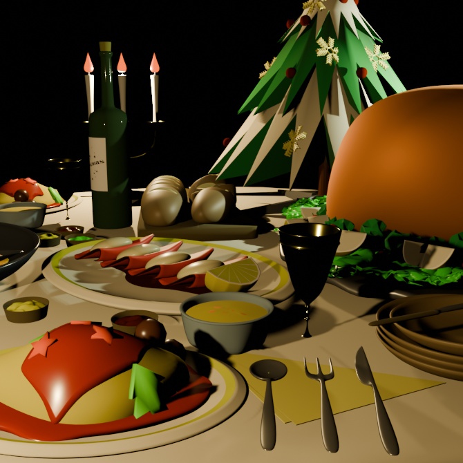 クリスマス テーブルセット