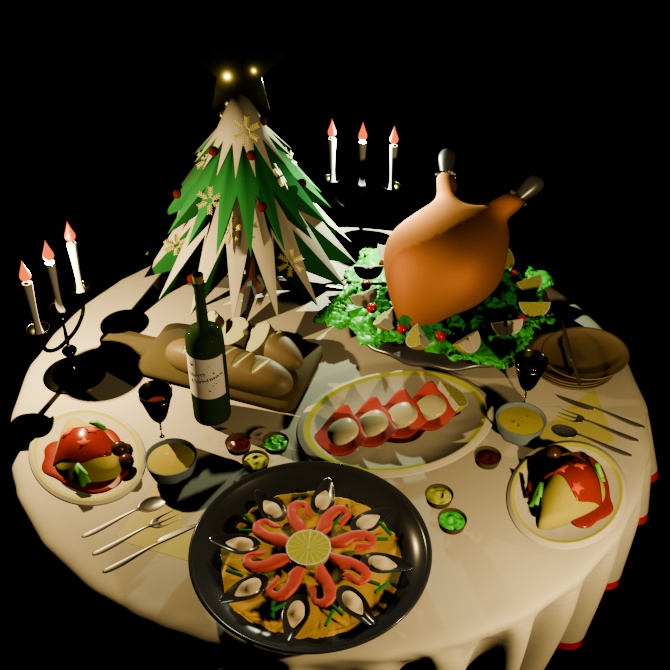 クリスマス テーブルセット