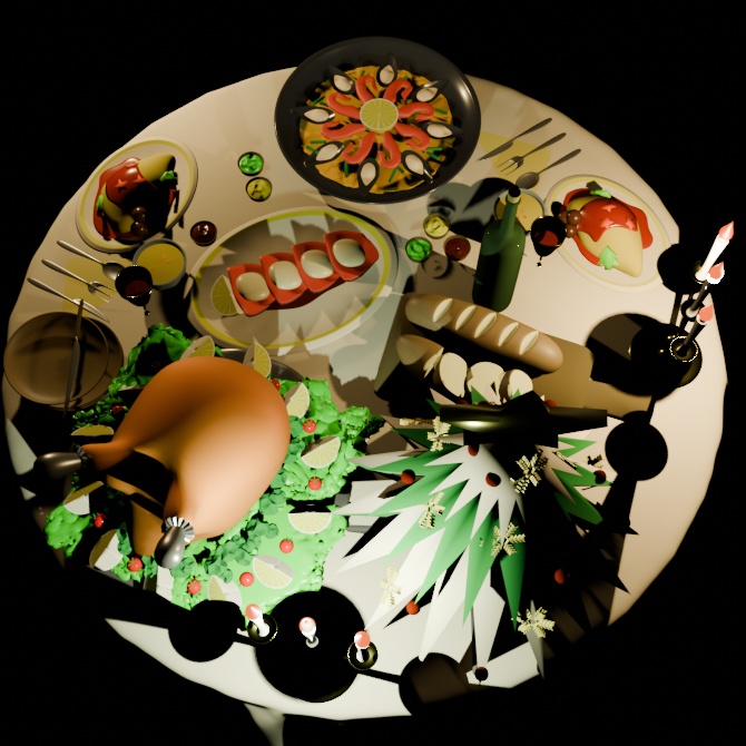 クリスマス テーブルセット