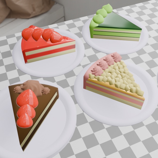 カットケーキセット 8種