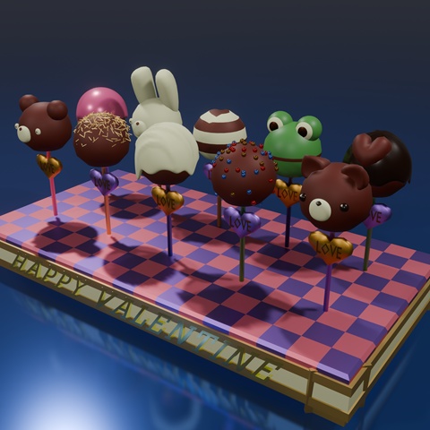 チョコレート ロリポップ セット♪