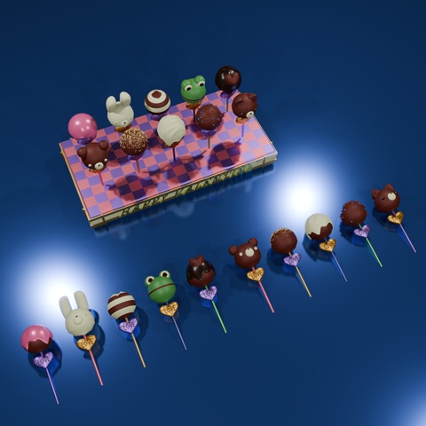 チョコレート ロリポップ セット♪