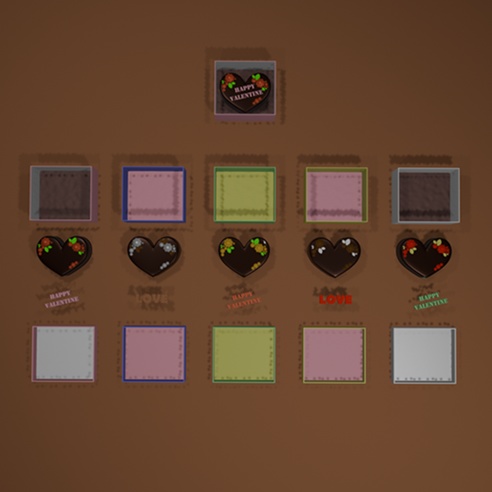 チョコレートケーキ 文字/カラー各種セット