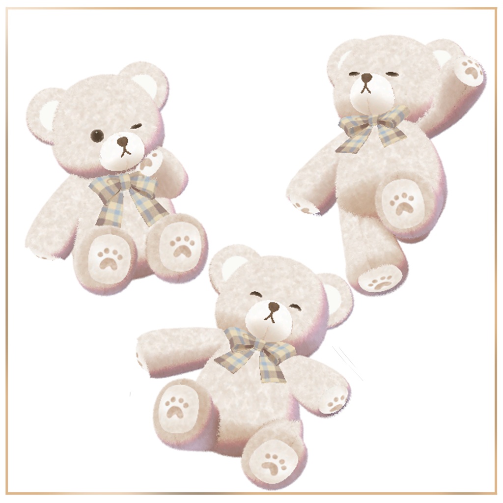 【オリジナル3Dモデル】ふぉんくま