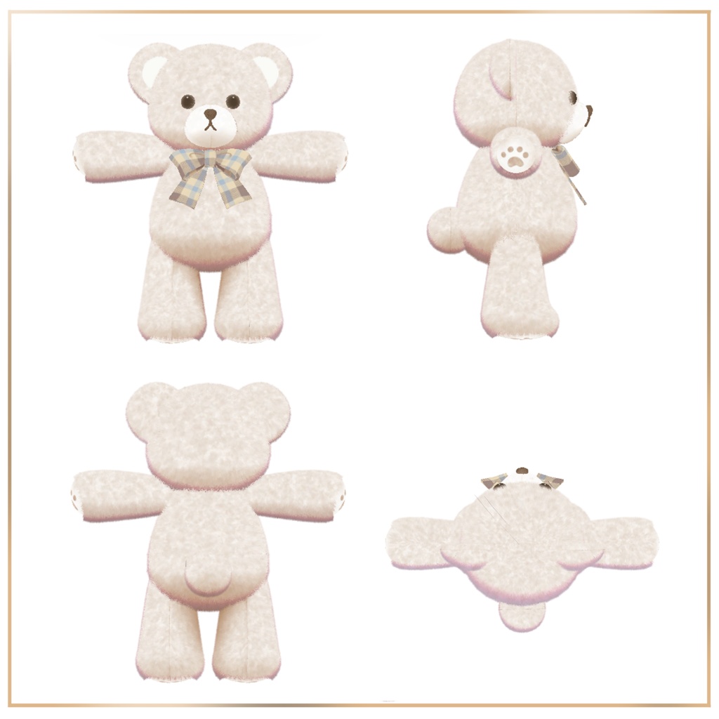 【オリジナル3Dモデル】ふぉんくま