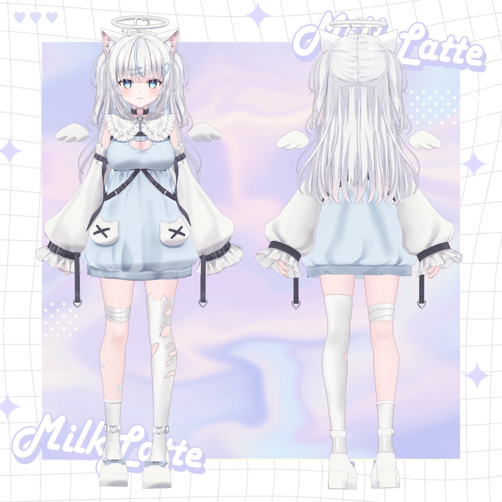 【オリジナル3Dモデル】みるくらて&しゅがーらて