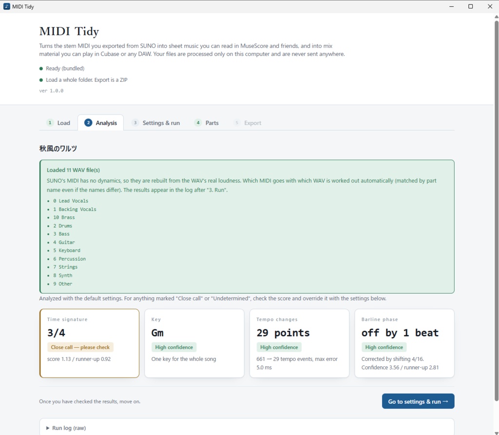 MIDI Tidy — Turn SUNO MIDI into playable sheet music and DAW-ready tracks
