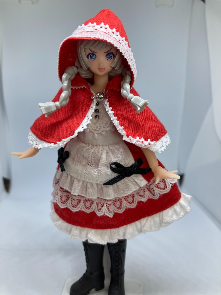 赤ずきんちゃん ショート丈ワンピースポンチョセット