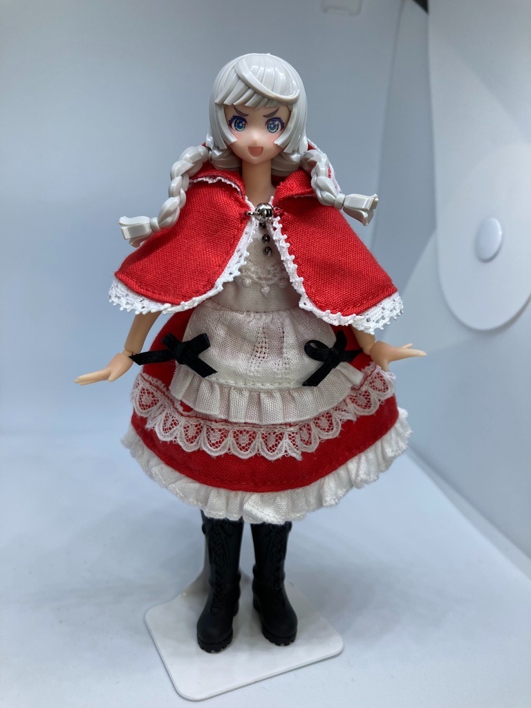 赤ずきんちゃん ショート丈ワンピースポンチョセット